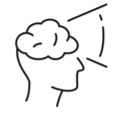 Icon representing mindset and mental clarity